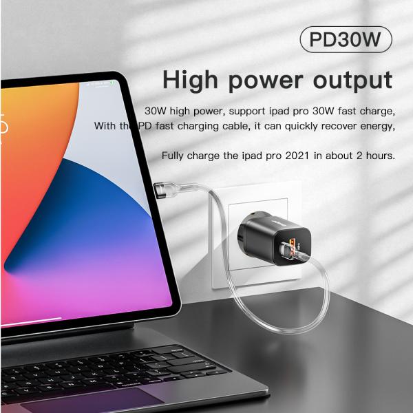 Essager 30W Fast Charger EU US UK Plug Fast Wall Charging For Cell Phone Pad Mobile Phone