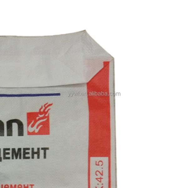 Impresión offset a prueba de humedad de bolsas de válvulas de cemento tejido de PP