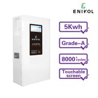 Lifepo4 51.2V 48V 200AH Bateria solar com BMS e Comunicação touch screen