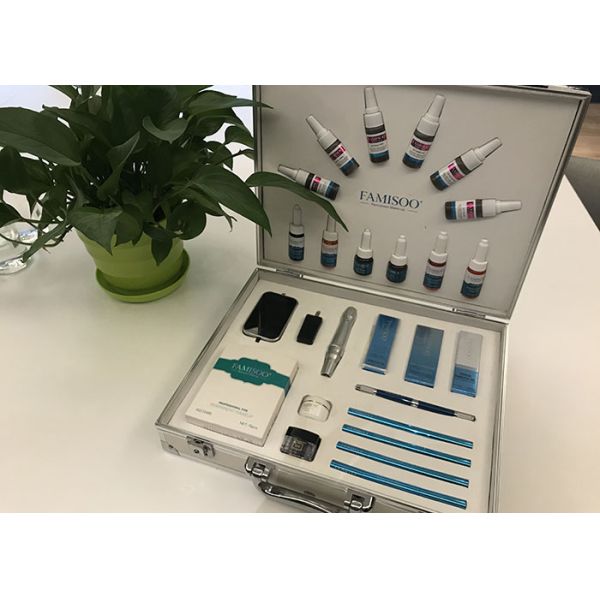 Leather Package Permanent Makeup Kit With Pigments / Machines / Accessory Series