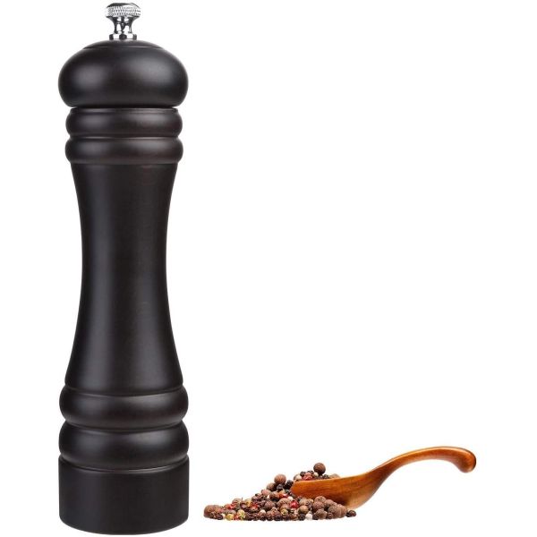 Manual Ceramic Core Pepper Spice Grinder Dutch Wood Kitchen Tools in Filled Pepper Grinder