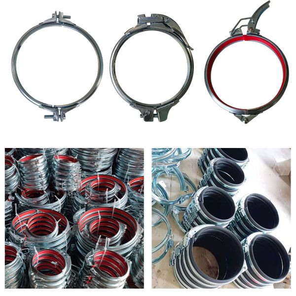 150 Mm Bolted Pipe Clamp with Customized Production for Ventilation and Dust Removal Systems