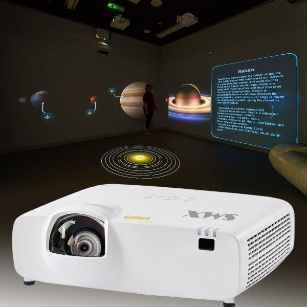 Proyector de proyección de luz láser 4800 Experiencia inmersiva de cine en casa