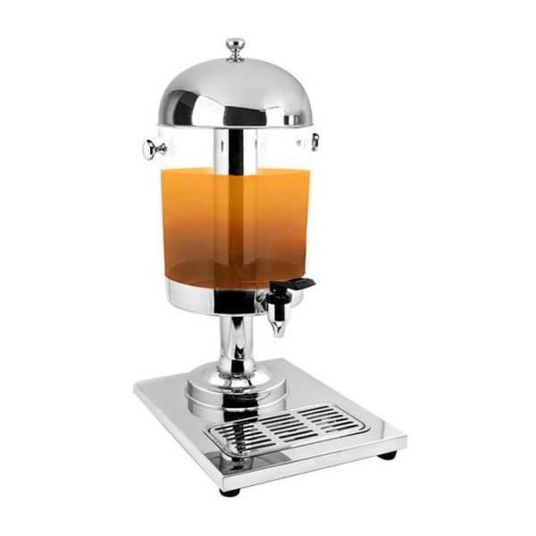 нержавеющая сталь контейнера поликарбоната распределителя 3 кс 8.0Лтр напитка 3-Хеад придала куполообразную форму Споут потека крышки свободный