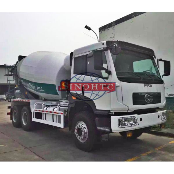FAW Brand New Concrete Transport Truck 8m3 Volume 250kw Max Output