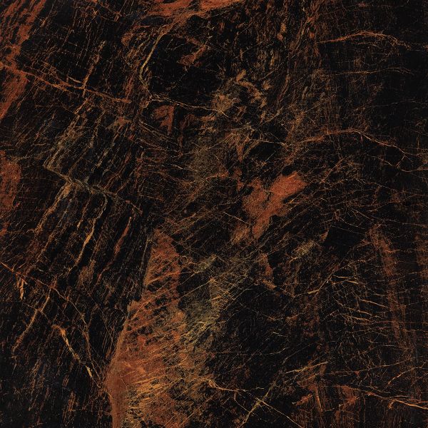 600 X 600mm Polished Porcelain Floor Tiles Black Gold Double Vitrified Tiles