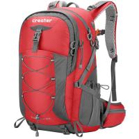 Mochila impermeável para caminhadas ao ar livre 40L Ripstop Nylon com capa de chuva