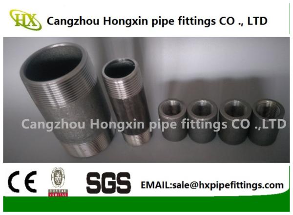 DIN2440, Medium&Heavy steel pipe nipple,barrel nipples ,black or untreated