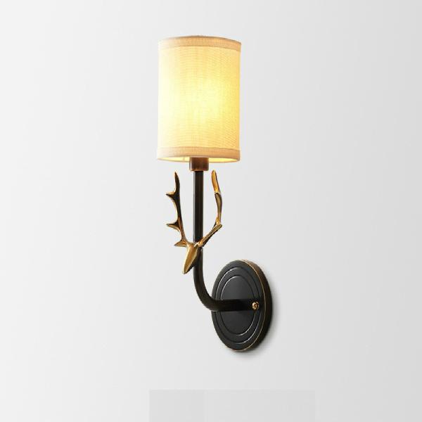 American All Copper Deer Head Wall Lamp European Living Room deer wall lamp (WH-OR-106)