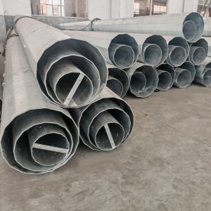 Hongxin Poligonal Galvanizado de acero 450Mpa 90FT 100FT de transmisión de energía Polos de acero