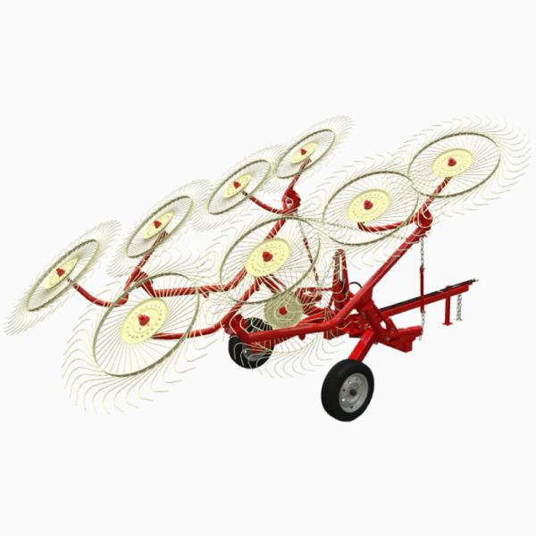 Rotary Hay Rake / Grass Tedder – 4, 6, 8, 10 Disc Options Available