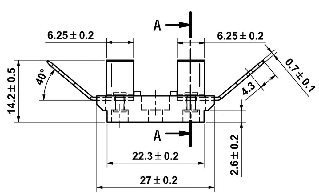 Плавкая часть предохранителя держателя 5x20mm PCB бакелита материальная электрическая с быстрым соединяется