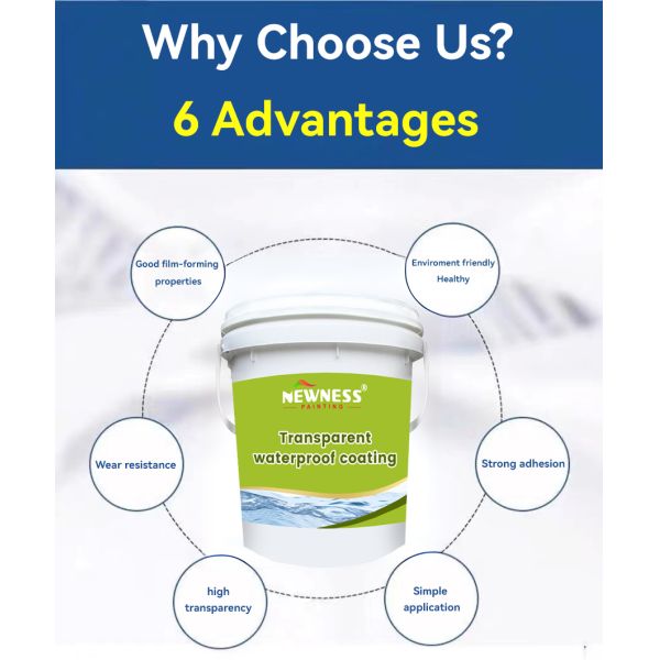 Grey Stucco Exterior Wall Waterproof Paint with Acrylic Material and Transparent Finish