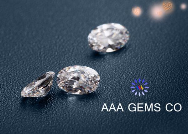 Oval Cutting Shape Colorless Moissanite Loose Stones For Necklace
