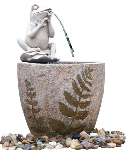 Garden Statue Fountains Vivid Frog Statue Green Frog Magnesia Water  right weight Fountain