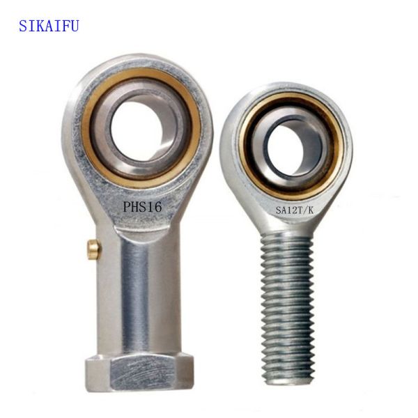 SA18T / K Rod End Spherical Sliding Bearing - Forged Rod End Bearing Coated With White Zinc
