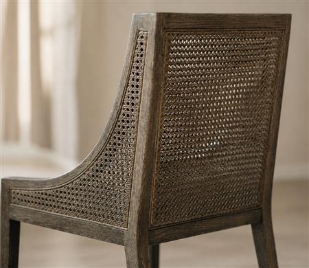 WRAPAROUND CANE DINING CHAIR CYC-027-BRW