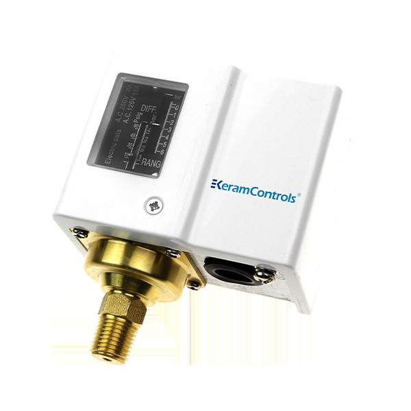 Electrical Connection DIN 43650A Adjustable Pressure Switches With Copper Bellows And SPDT Contact Arrangement