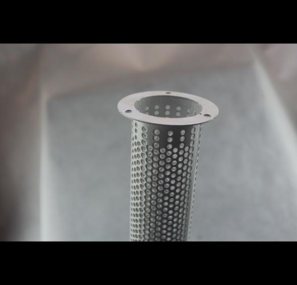 304 Custom Perforated Metal Pipe Filter Electroplated For Chemical Architecture