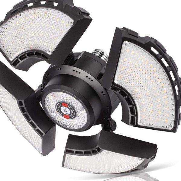 Ac85-265v 100w Led Highbay Cct 6500k 100lm/W Foldable For Garage Lighting