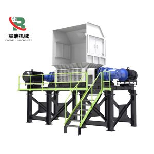 High Efficiency Double Shaft Shredder Machine Industrial Waste Recycling Equipment