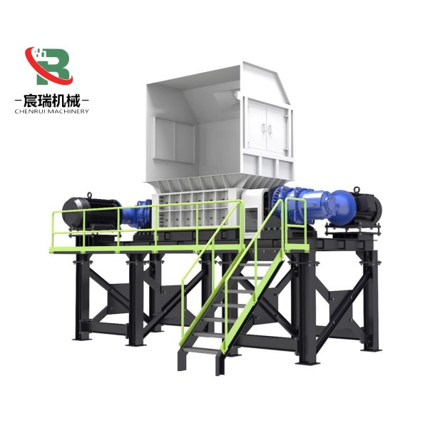 High Efficiency Double Shaft Shredder Machine Industrial Waste Recycling Equipment