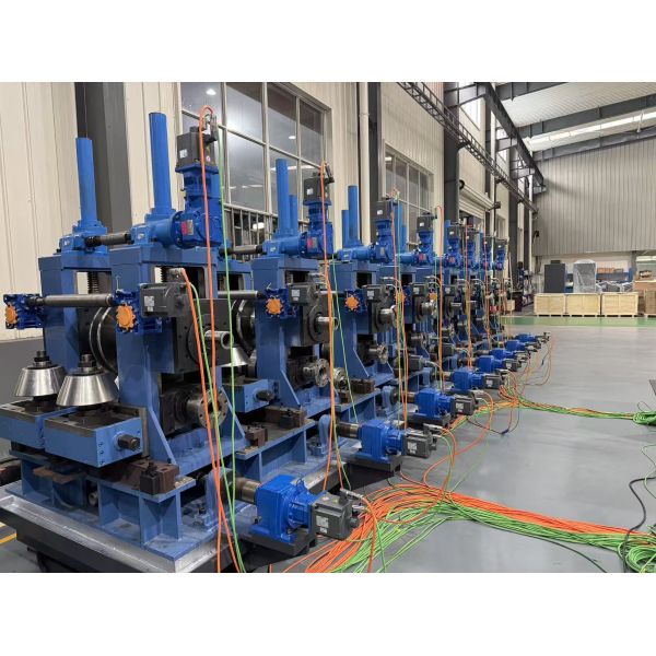 Five Stand Rough Forming Tube Mill Machine ZY16 Φ8-18mm HF Welded Steel Pipe