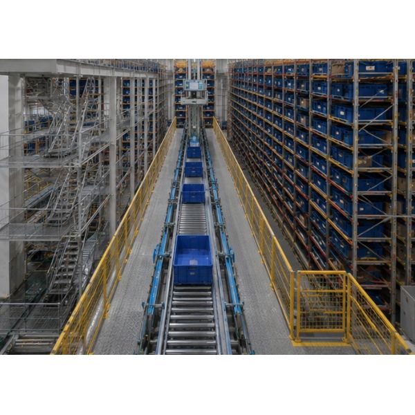 High Speed Asrs Stacker Crane Automated WCS  2.5m/S Warehouse Stacker Crane