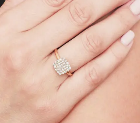 2024 Кольца Бразильский Пейв Белый CZ Серебряный Кольцо для изысканных ювелирных изделий Модные аксессуары