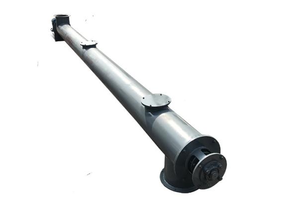 219mm Diameter Seamless Pipe Auger Screw Conveyor With Hanger Bearing