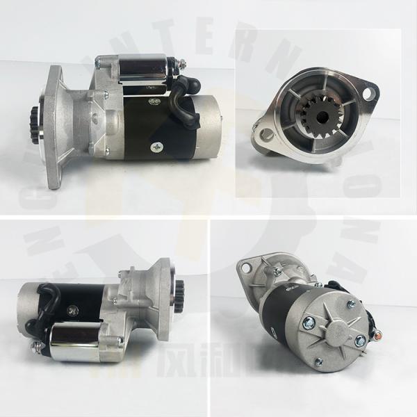 121256-77010 Engine Starter Motor For 4TNV88 , 129400-77010 Excavator Engine Parts