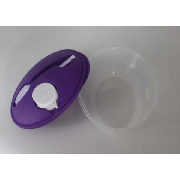 Durable Plastic Lunch Containers / Take Away Transparent Plastic Salad Box