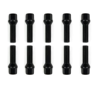 24 Mm Shank BMW Conical Seat Lug Bolts 10.9 Solid 12 X 1.5 Thread Pitch