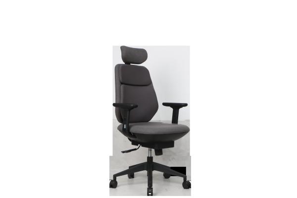 Cadeira de escritório executiva cinza PP GF com base reforçada STG Cadeira executiva ergonômica para PC