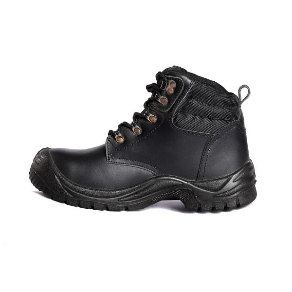 Nubuck Cow Leather Waterproof Safety Work Boots with Nylon Gusset Tongue