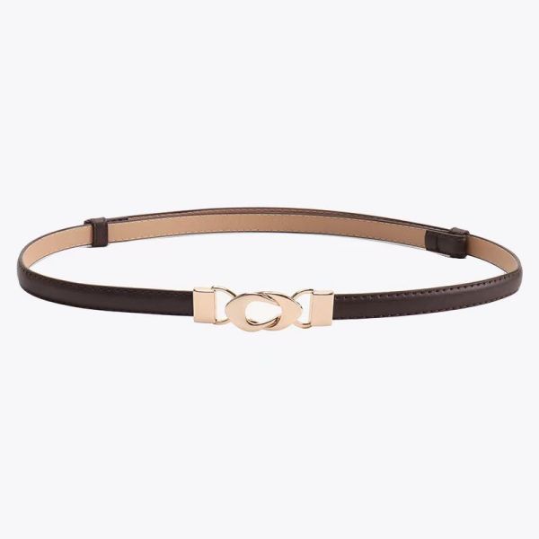 New hook-and-loop adjustable belt for women, versatile and minimalist, perfect with dresses and coats, slimming waistline, thin and easy to carry and store.