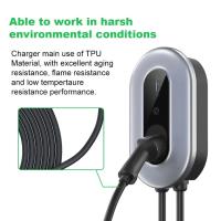 Écran LCD à 3 phases de 7kw 11kw 22kw Type 2 Chargeur de véhicule électrique pour une protection contre les températures