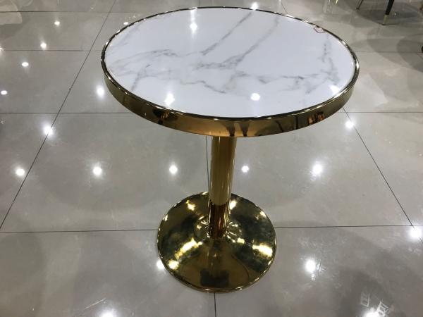 75cm Marble Iron Coffee Table