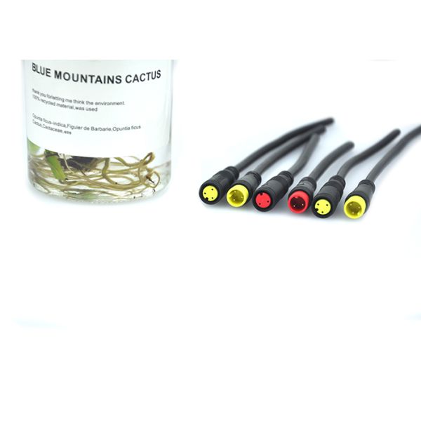 Пин штепсельной вилки 2 соединителей ИП65 штепсельной вилки электрического велосипеда водоустойчивый электрический на открытом воздухе мужской женский