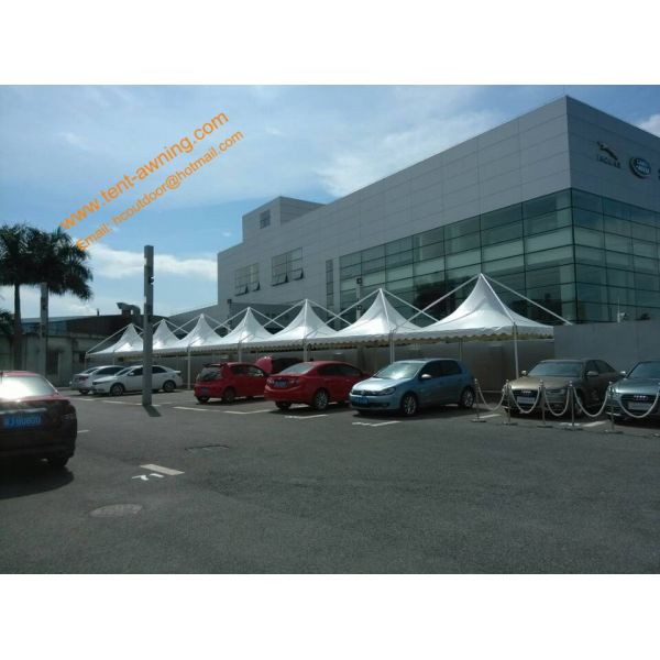 Outdoor UV Resistance Fireproof Powder Coated Steel Gazebo Parking Tent