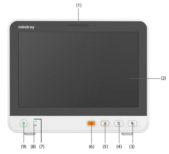 Mindray ePM10 ePM-10 Panel frontal del monitor del paciente con pantalla táctil 043-012131-00 Nuevo original