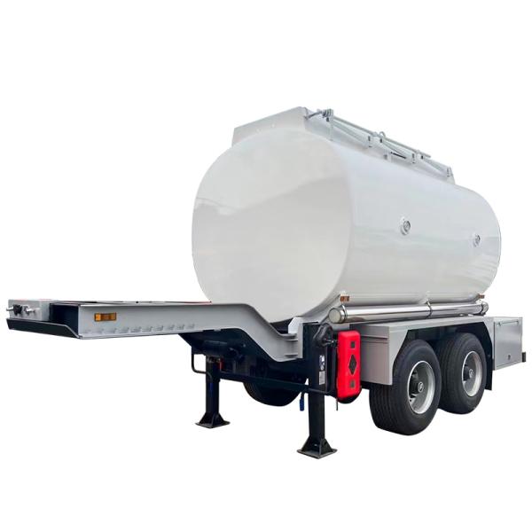 Carbon Steel 245 Chemical Liquid Tank Semi Trailer With 2 Axles 5000L Fuel Tank Trailer