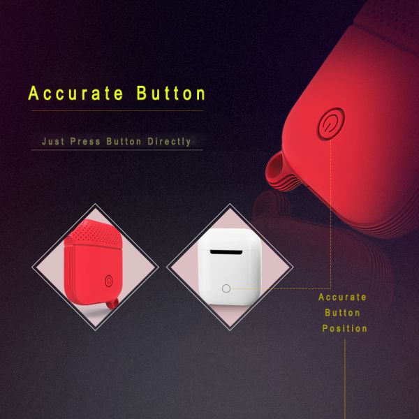 Protective Shockproof Silicone Case for Airpods 1st/2nd Charging Case