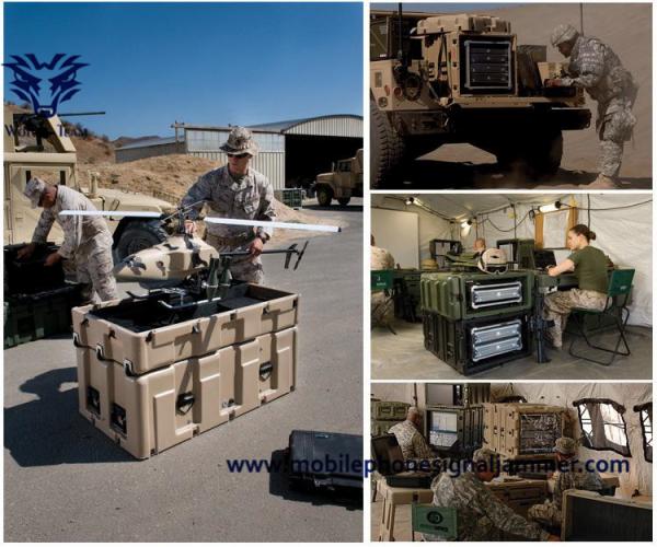 Military Security Bomb Signal Jammer , 8 Channels 2g 3G 4G Cell Phone Signal Jammer