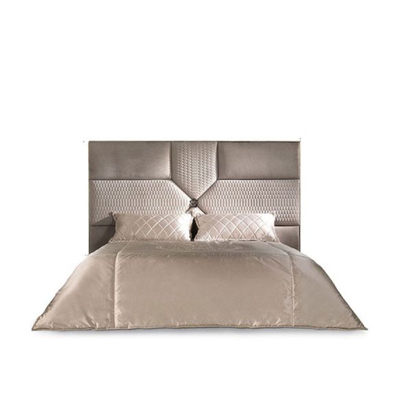 Silver Italian Bedroom Furniture Set Cama Lit Luxury King Beds For Home