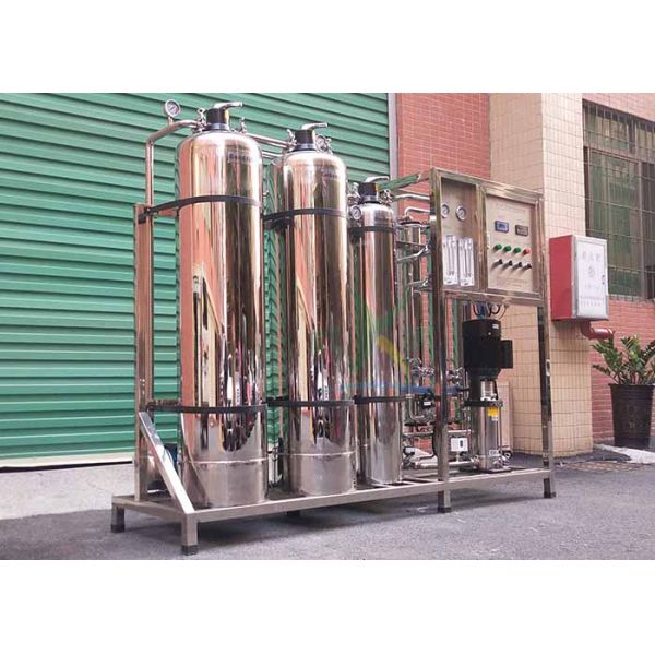 1TPH SS Automatic RO System Pure Water Well / Underground / Borehole Water Treatment Plant For Mineral Drinking Water