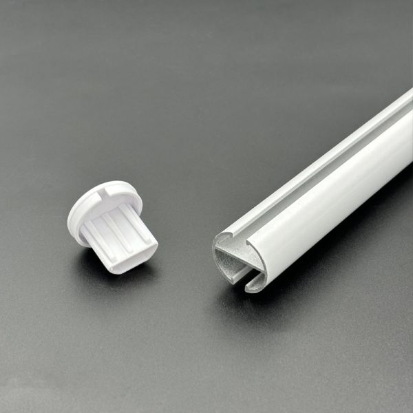 20mm Aluminum Bottom Rail For Roller Blinds Round Shape Blinds Accessories