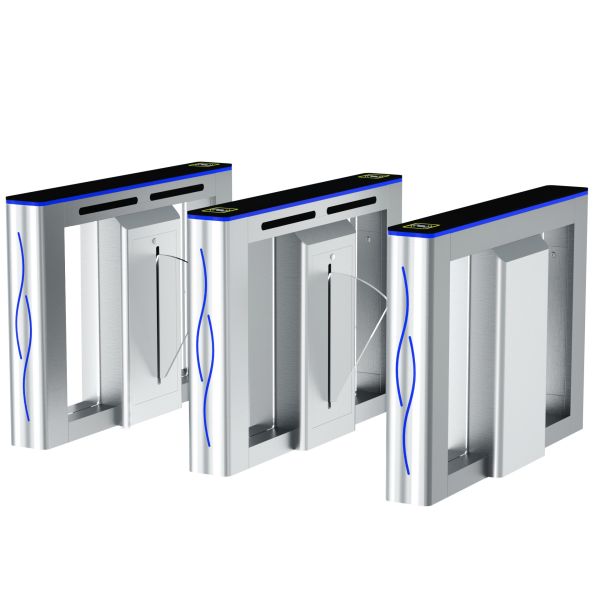 Pedestrian Waist High Turnstile Automatic Gate Controlling Access Anti Reverse
