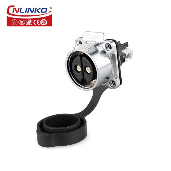 CNLINKO M28 Waterproof IP67 Male Female Quick Plug 50A Power 2 Pin Cable Connector