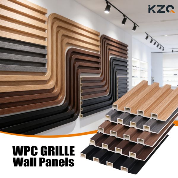 PVC Fluted Great Wall Panels Decorative Board WPC Wall Panel For Interior Decoration